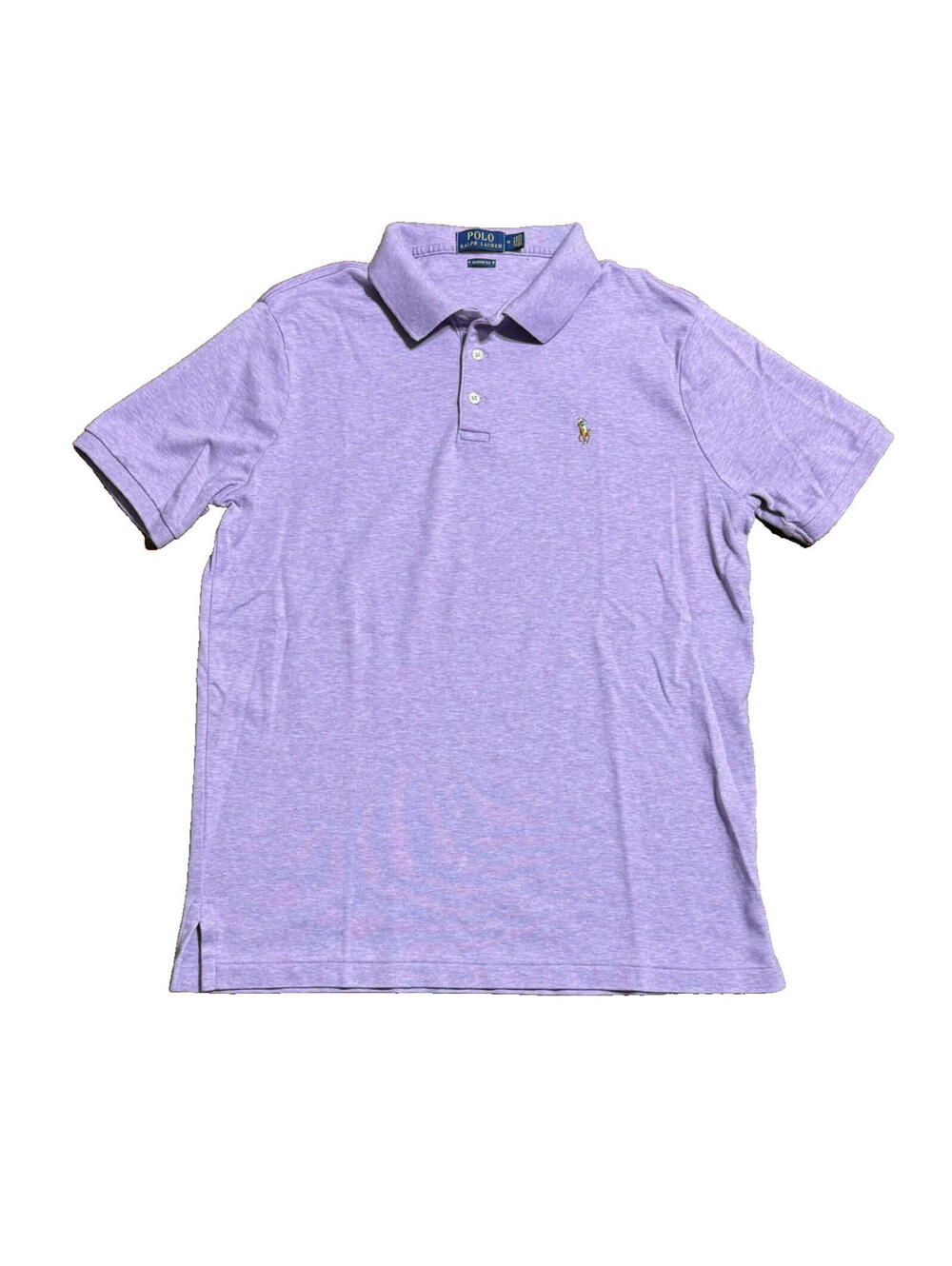 Polo Ralph Lauren Polo Shirt M Blue Big Pony Classic Fit Short Sleeve Men **